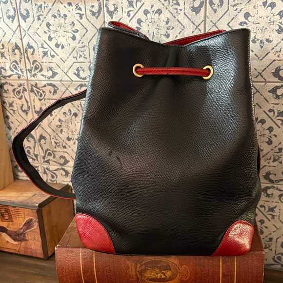 Bally Black and Red Leather Vintage Backpack main image 13